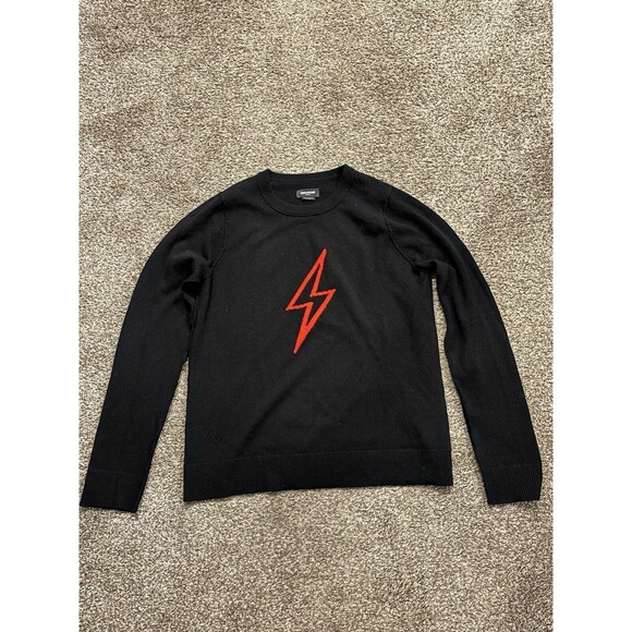 Zadig & Voltaire Miss Flash Lightning Bolt Sweater Wool/Cashmere Size Medium - Picture 1 of 10